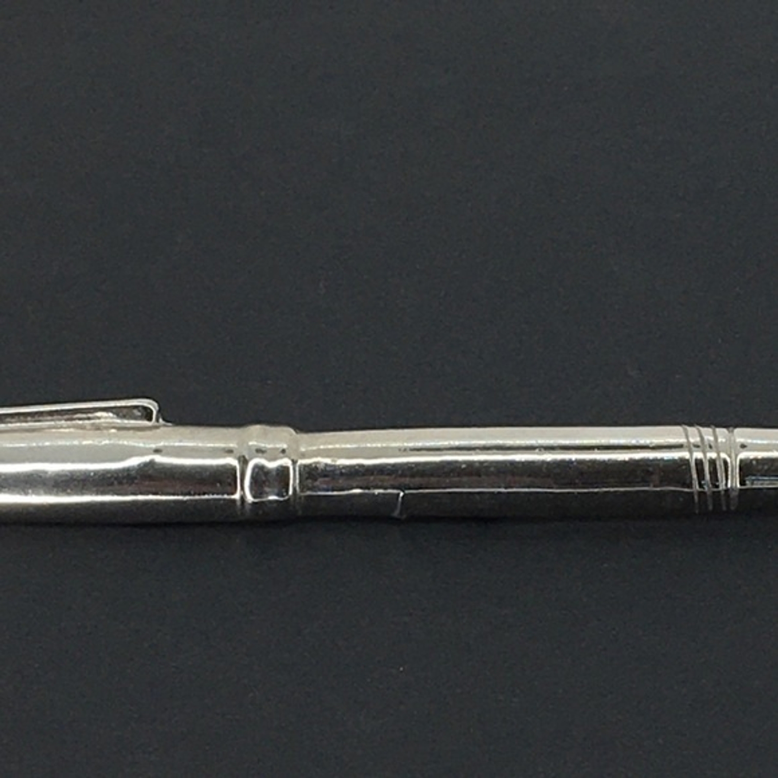 Vtg Large Sliver Tone Statement Fountain Writer Pen Brooch Pin Quirky 1980’s Art