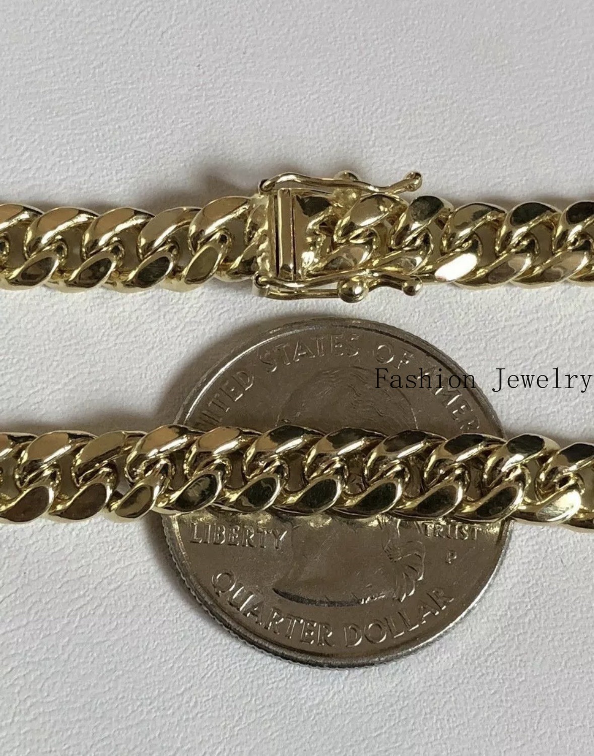 Men’s Solid 14k Yellow Gold 6mm Miami Cuban Link Chain 24″ Necklace