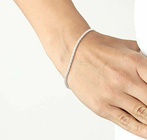 1.8MM Solid 925 Sterling Silver Italian POPCORN CHAIN Necklace Italy 925 Stamped