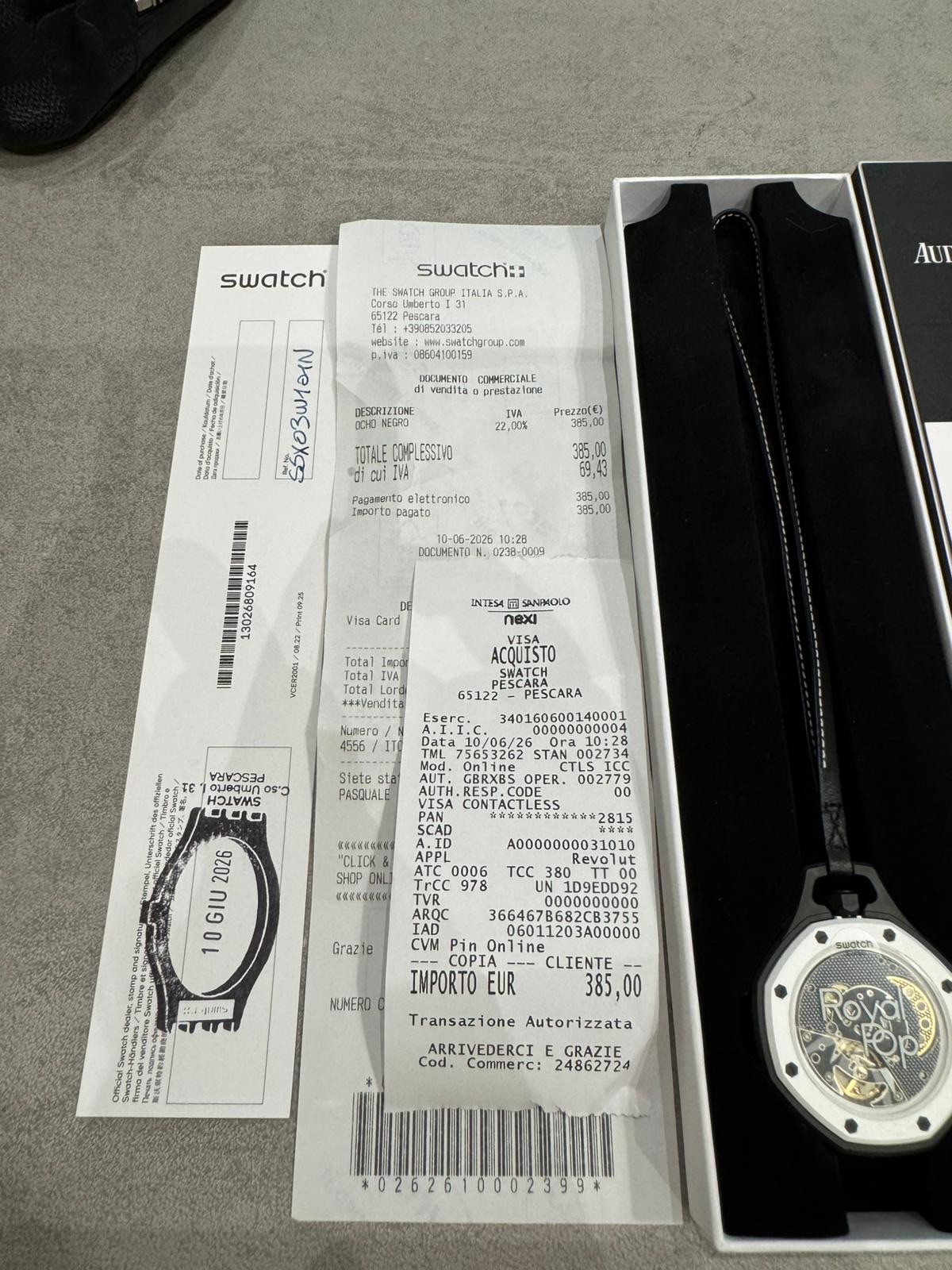 Swatch x Audemars Piguet AP Bioceramic Royal Pop Eight Black SSX03W101N
