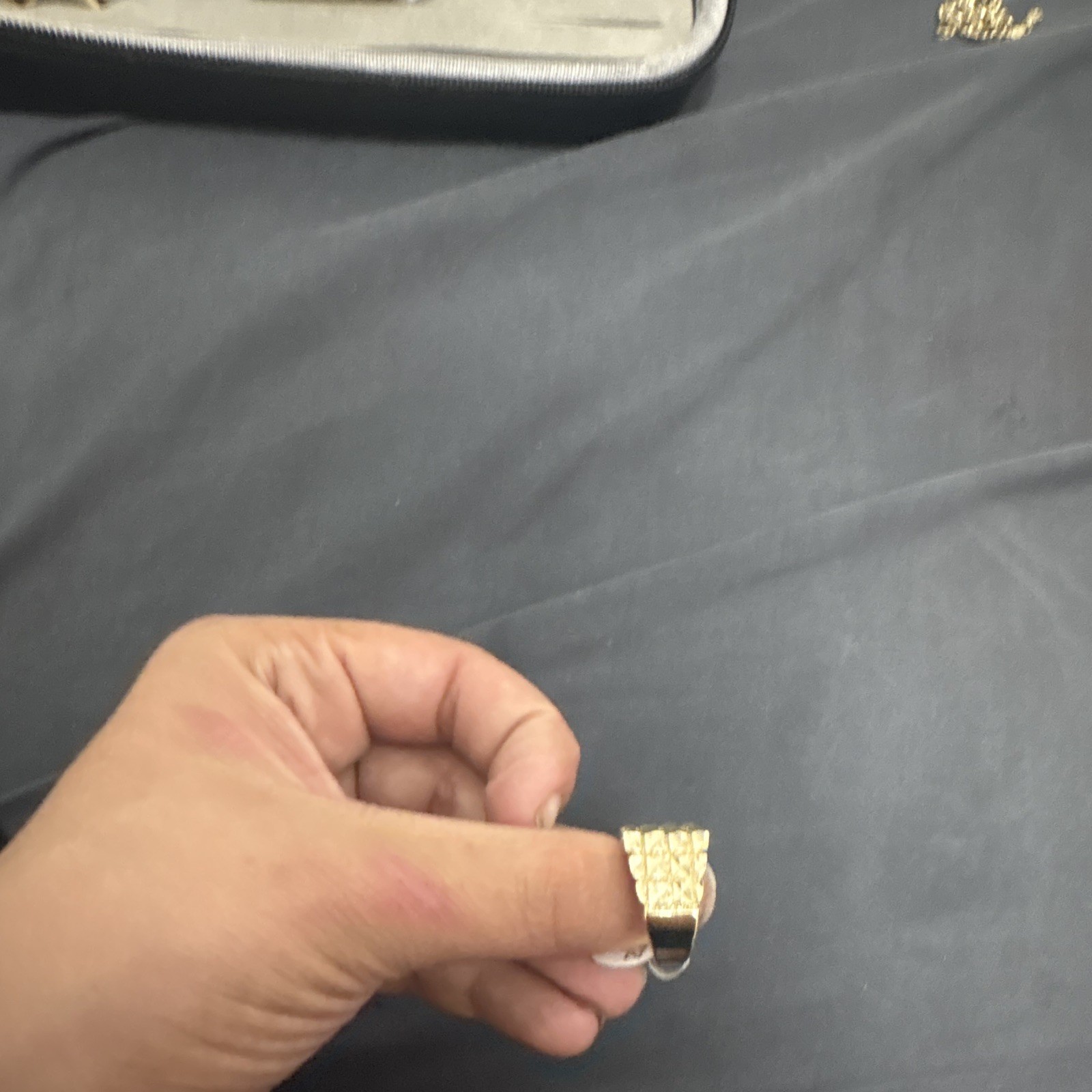 GOLD DIPPED nugget ring size 9
