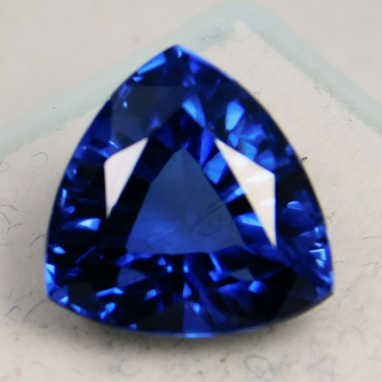 Natural Ceylon Royal Blue Sapphire 6.40 Ct Trillion Cut Certified Loose Gemstone
