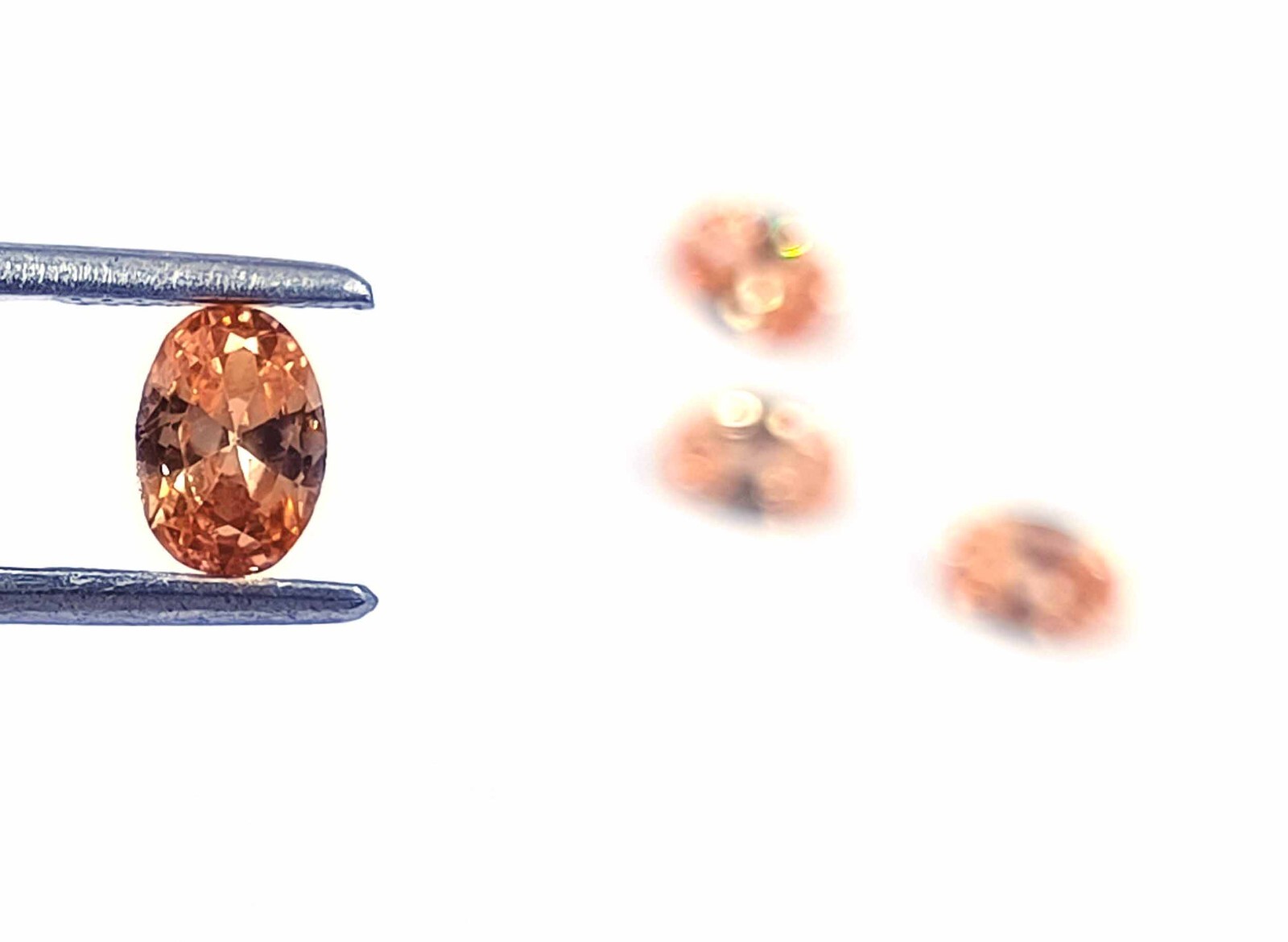 4 Pcs AAA Grade Natural Ceylon Padparadscha Sapphire 7x5mm Oval Cut Gemstone AKQ