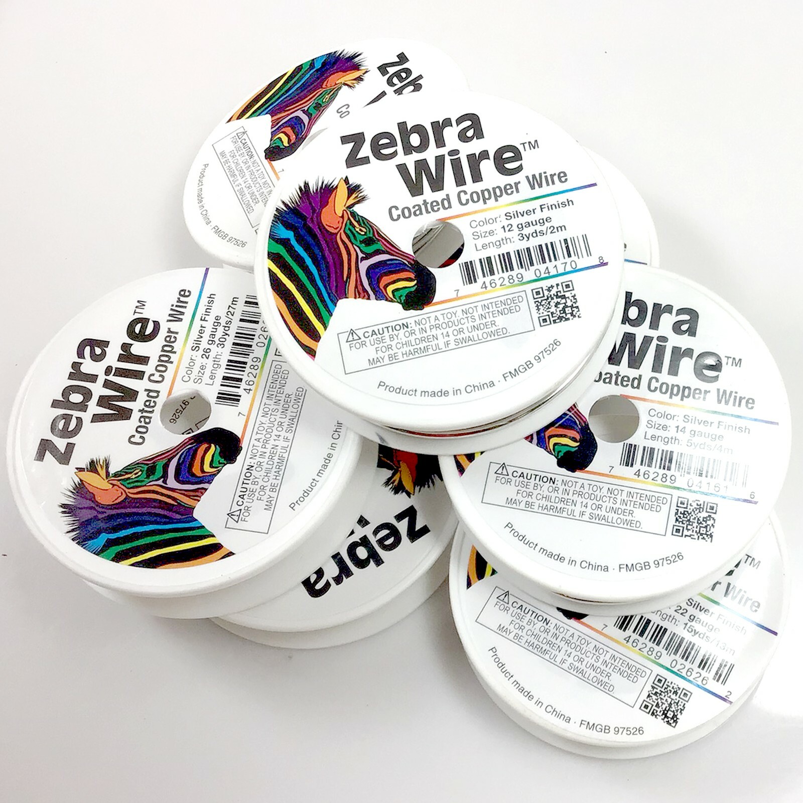 Beading Wire Zebra Silver Round 12,14,16,18,20,22,24,26,28 gauge Free Shipping