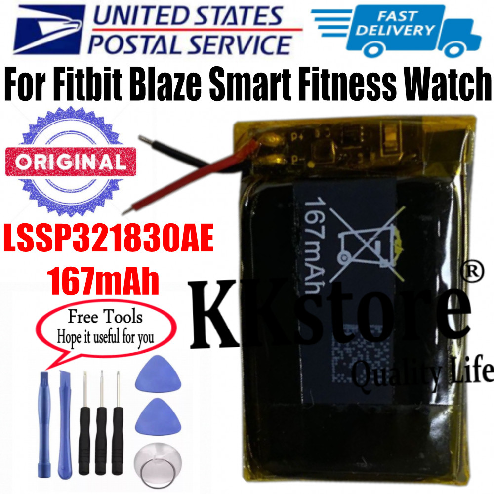 3.7V 160mAh 0.59Wh Battery for Fitbit Blaze Smart Fitness Watch 160mAh Battery