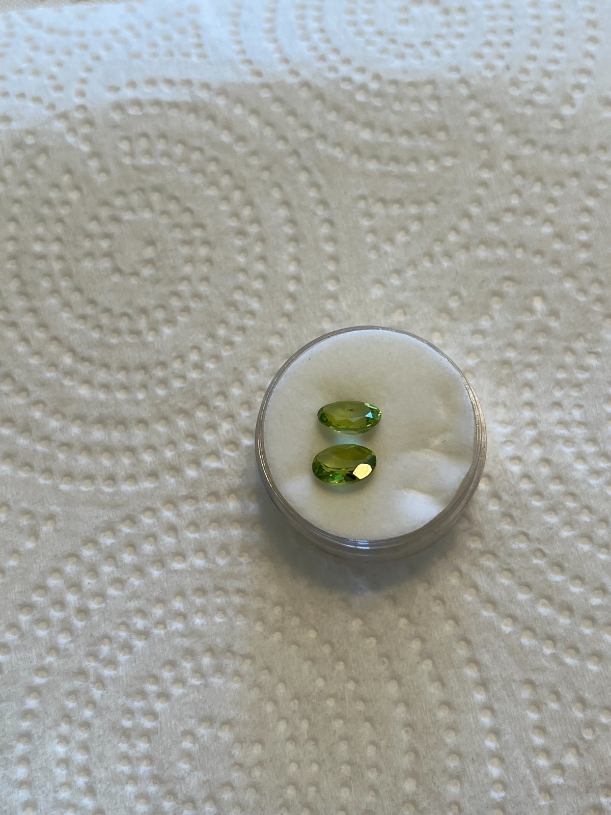 Two Natural Oval Peridots 8x6mm Not Heat Treated or Enhanced