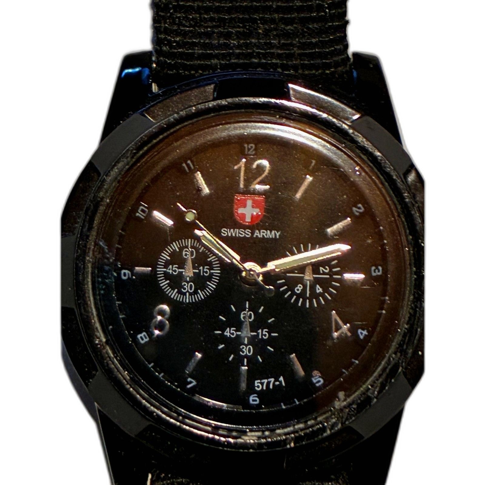 Wristwatch, Swiss Army, but not named brand. Barely used.