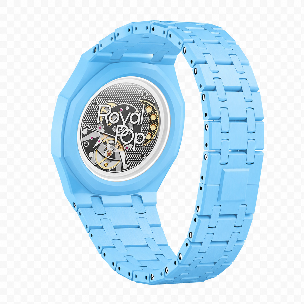Ceramic Strap Wrist Band Bracelet Mod Kit For Swatch X AP Royal Pop