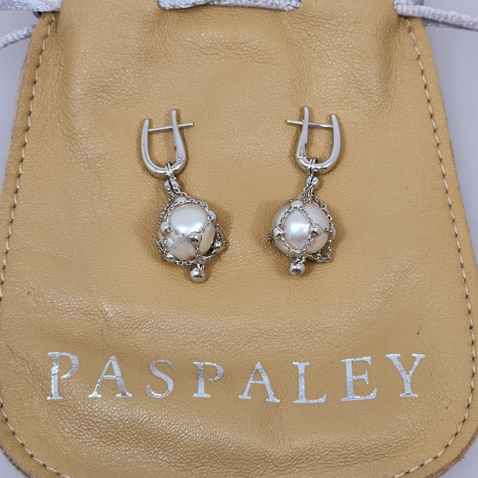 Paspaley Lavalier Pearl Earrings, 12mm South Sea Circle Pearls, 18ct White Gold