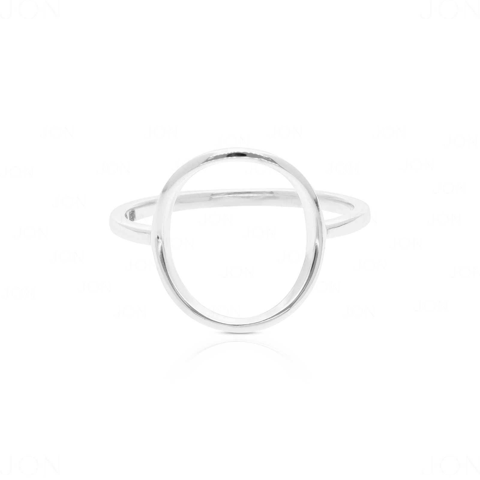 14k Gold Solid Gold – 1.3 mm Thick Open Circle Ring Size -3 to 8 US