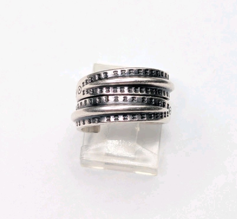 David Andersen Sterling Silver Saga Copy Orig Year 300 Snake Ring Size 5 1/2 +/-