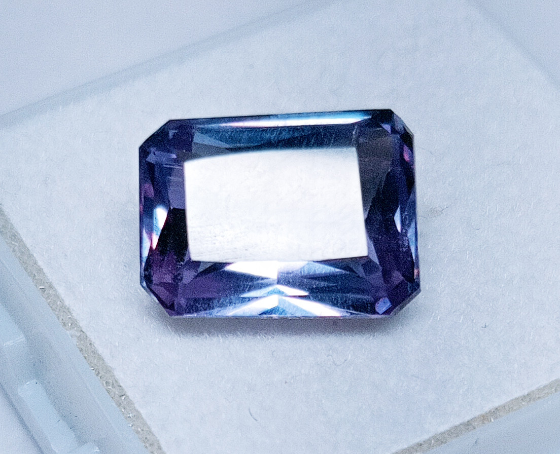 Color Change Natural Alexandrite Emerald Cut 6.50 Ct CERTIFIED Loose Gemstone