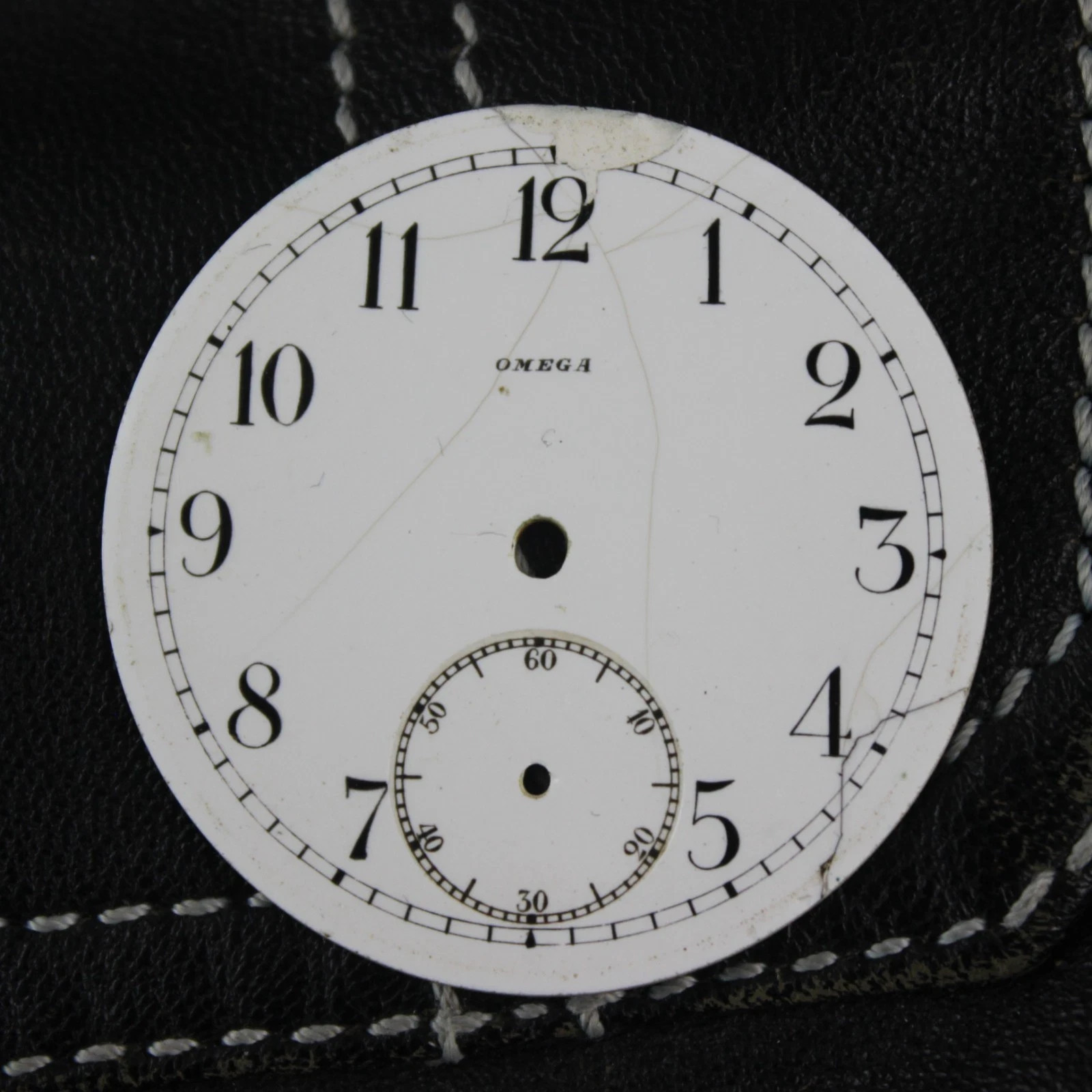 OMEGA Original Dial Enamel Swiss Pocket Watch Suisse Vintage Watches Parts