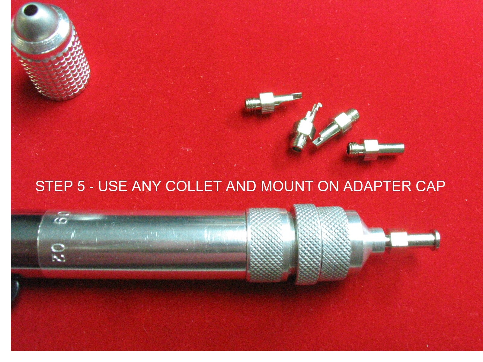 Channel Setting Adapter Kit Setters helper w 5 collet Faro Handpiece Foredom #10