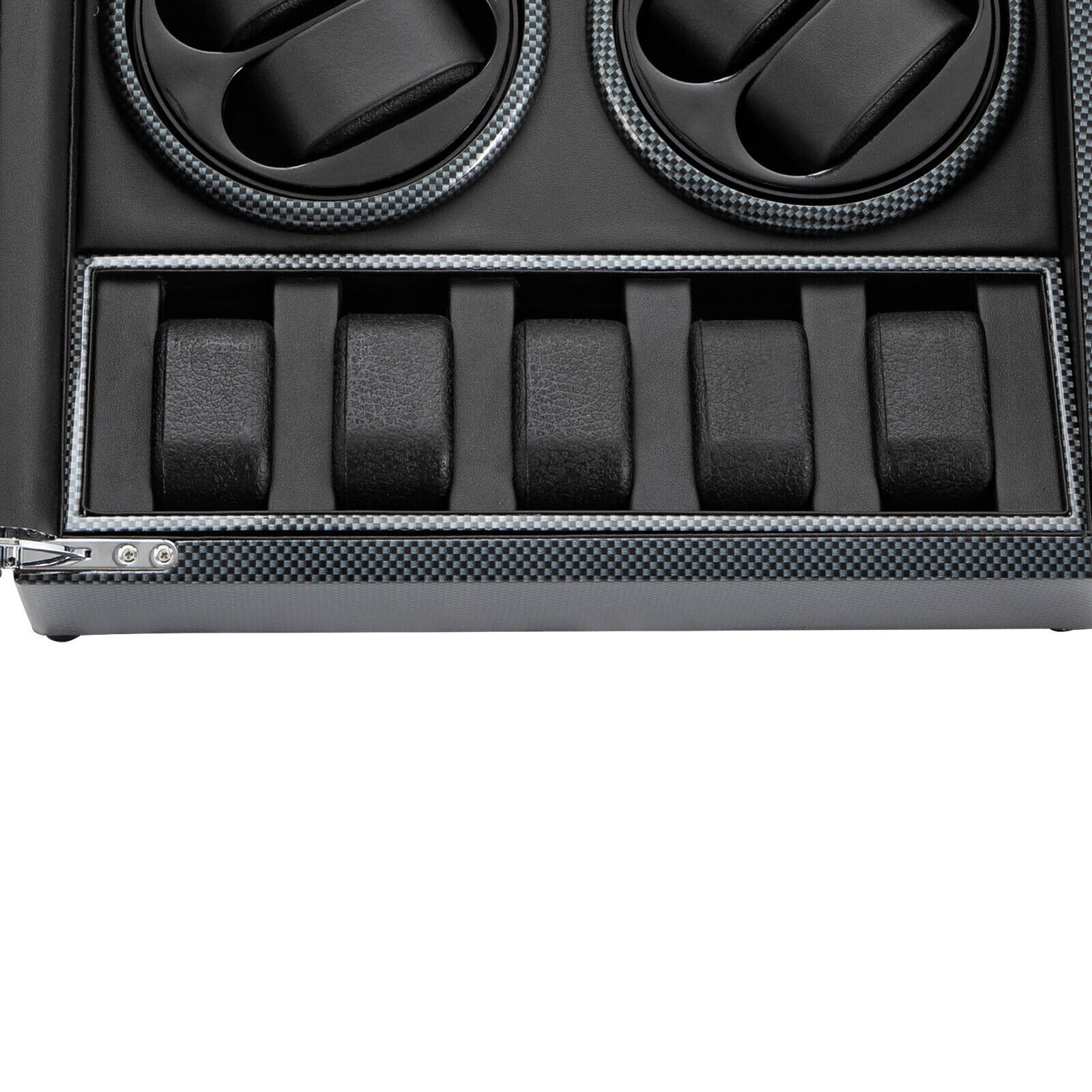 Watches Display Storage Case Automatic Rotation Watch Winder Box+LED Light NEW