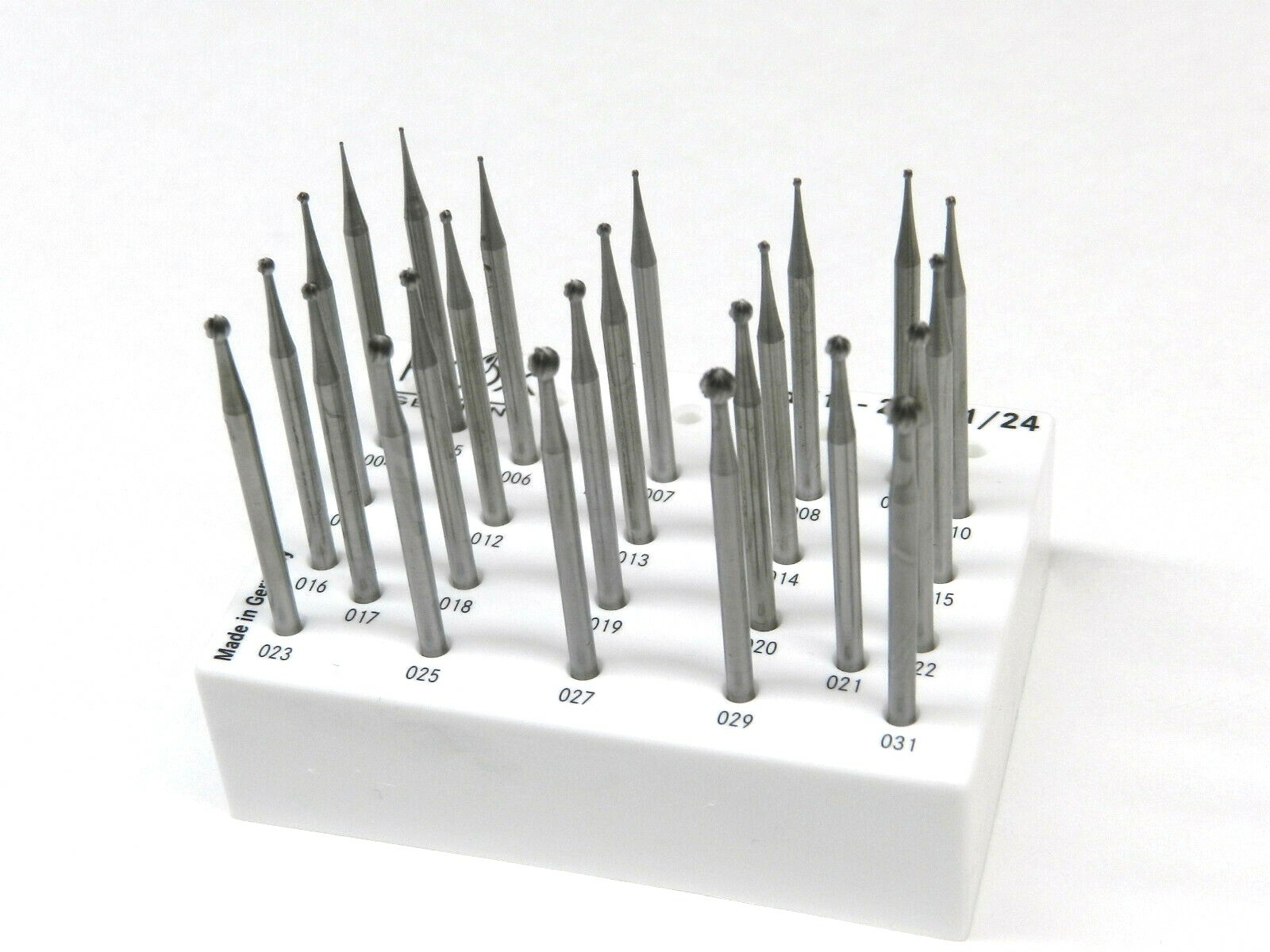 Fox Round Burs Set Jewelry Making Ball Shape Bur Fig1 Ball Burs 24 Pcs – 004-031