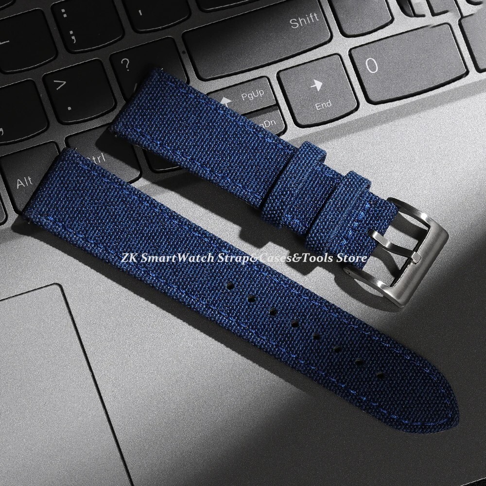 Quick Release Sailcloth Watch Band 18 20 22MM Nylon Fabric Watch Strap Men Women