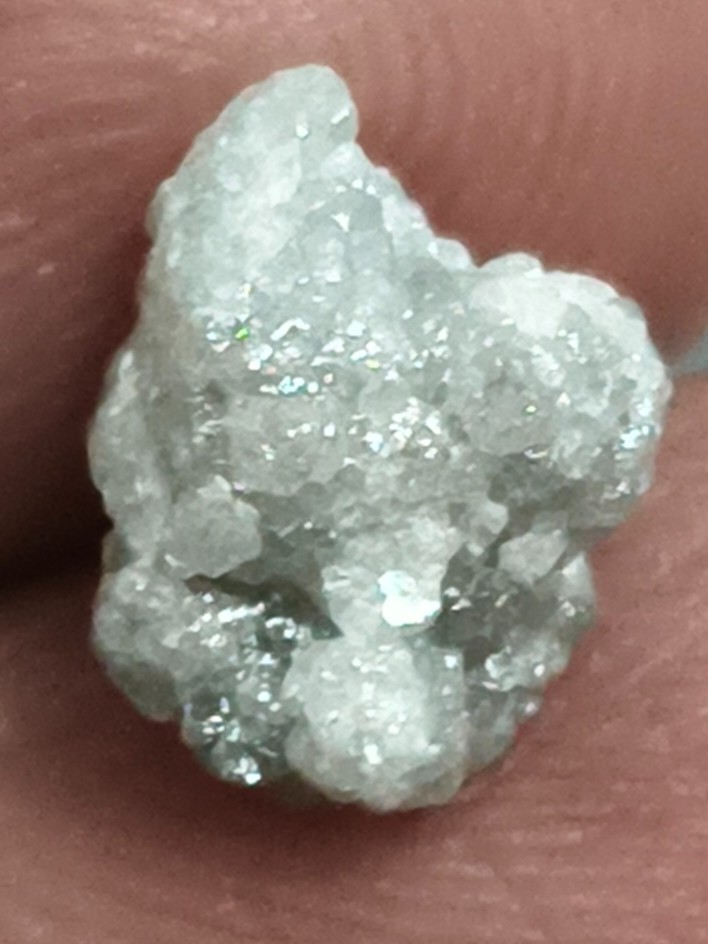2.25 Carat Natural Raw Rough Diamond | Light Silver Earth Mined African Diamond
