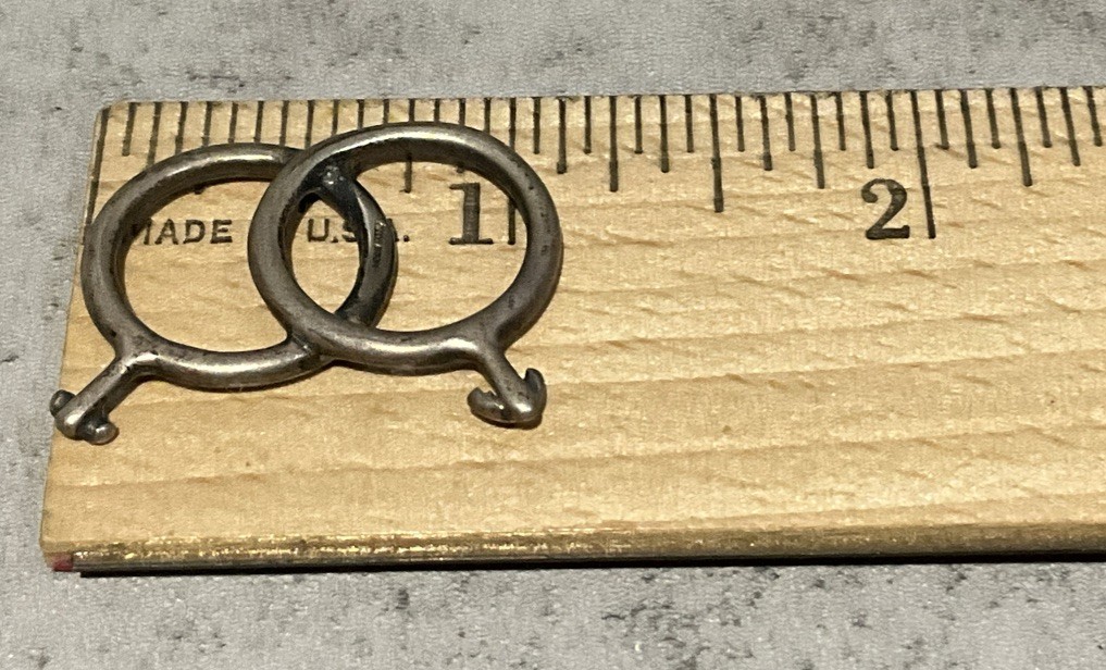 Vintage Sterling Silver Interlocking Male & Female Symbol Charm Pendant