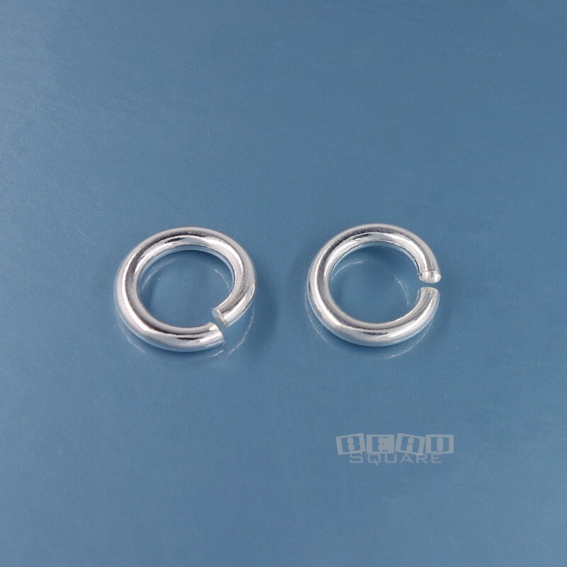 2 Sterling Silver 10mm x 1.8mm 13 Ga Heavy Duty Open Jump Ring Connectors #33154