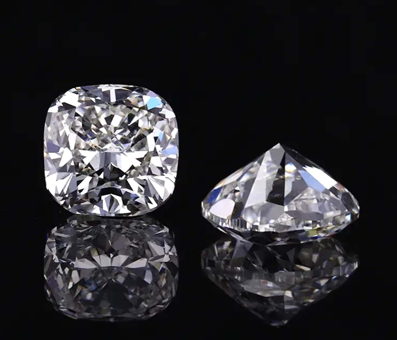 D Color 4.1 Ct Lab Grown Cushion Diamond VVS1 Clarity Each Piece 2 Ct IGL 6MHF