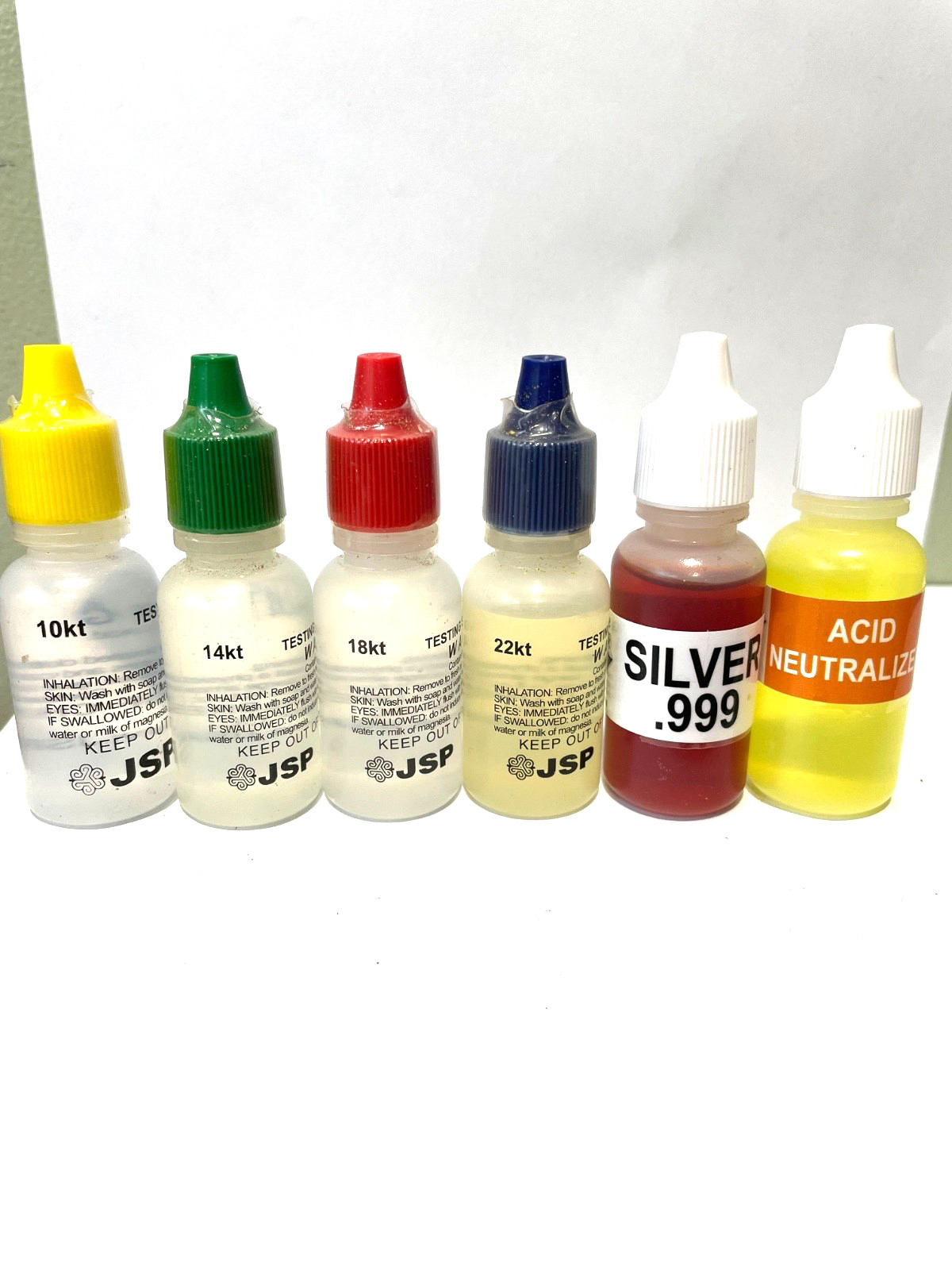 Gold Acid Test 10K 14K 18K 22K Silver .925/.999 neutralizer Jewelry Testing Kit