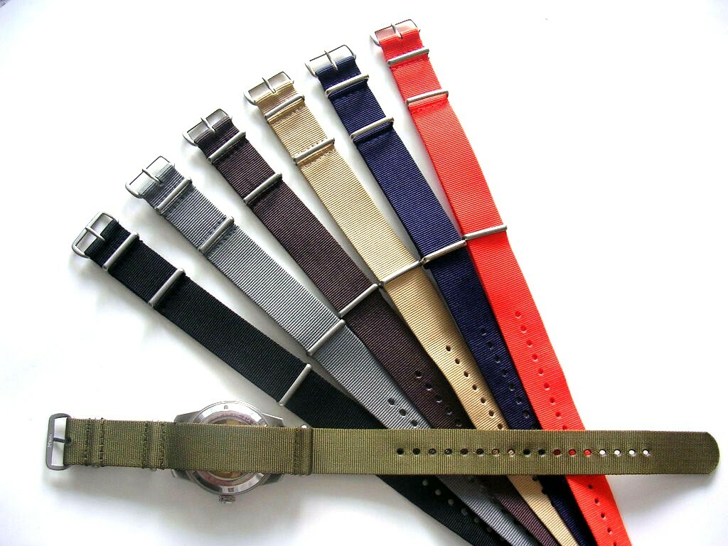 NATO strap G10 ballistic nylon 3 Pack Military watch bands RAF Bond IW SUISSE