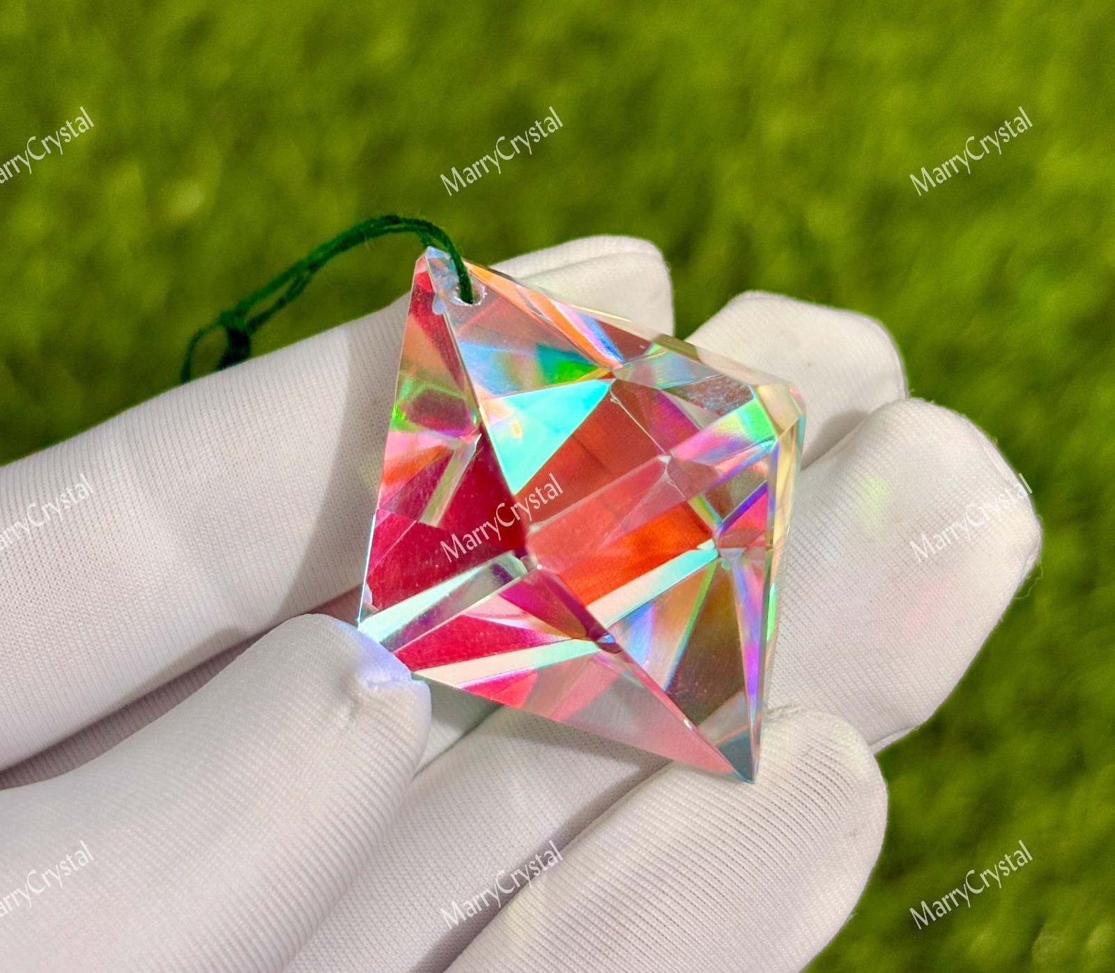 100 Ct Mystic Opal Glass , Fancy Multi-Color 1 mm drill included Loose Gemstone