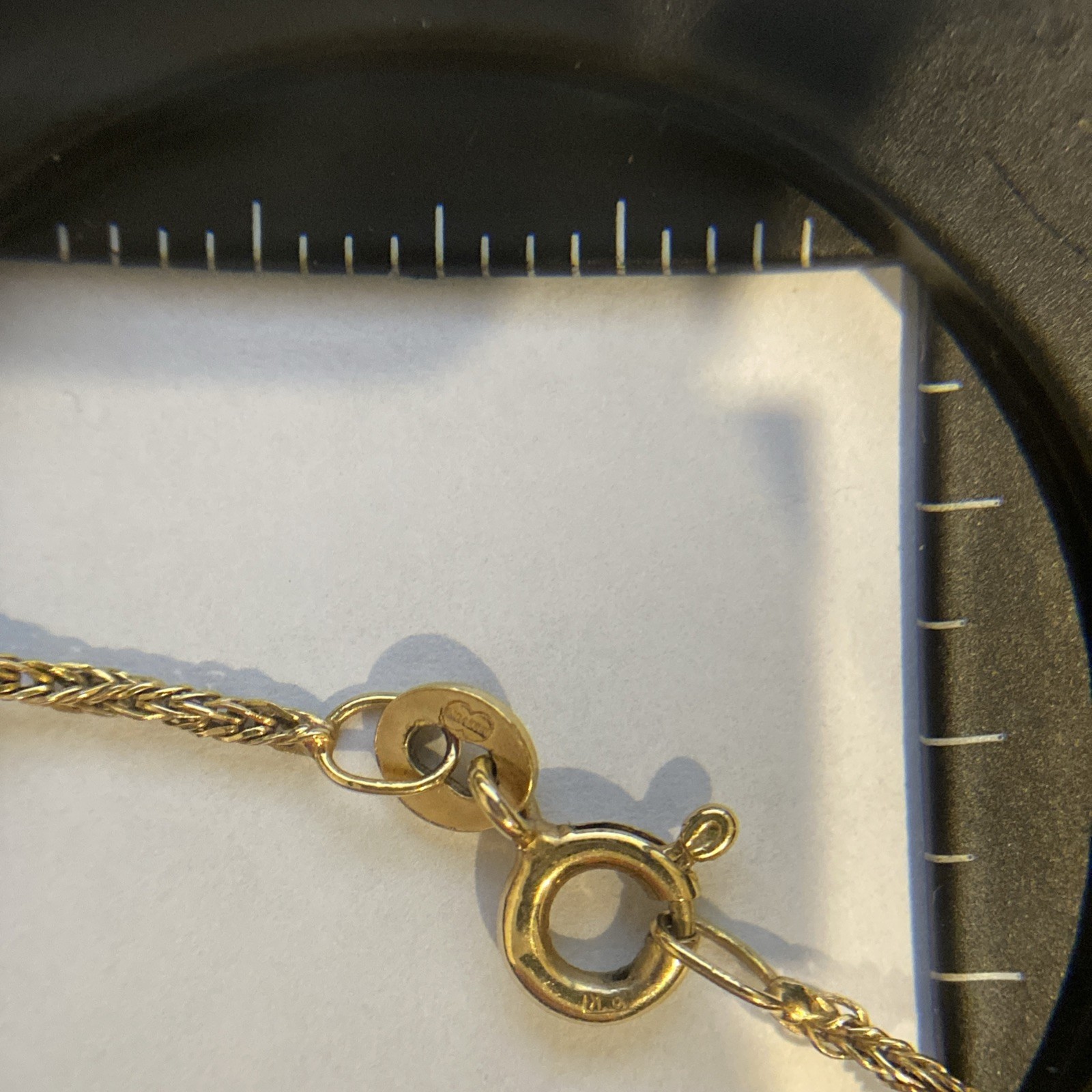 UnoAerre 375 Hallmarked 9ct Gold Italian Necklace Chain – Star 1 AR (ARezzo)