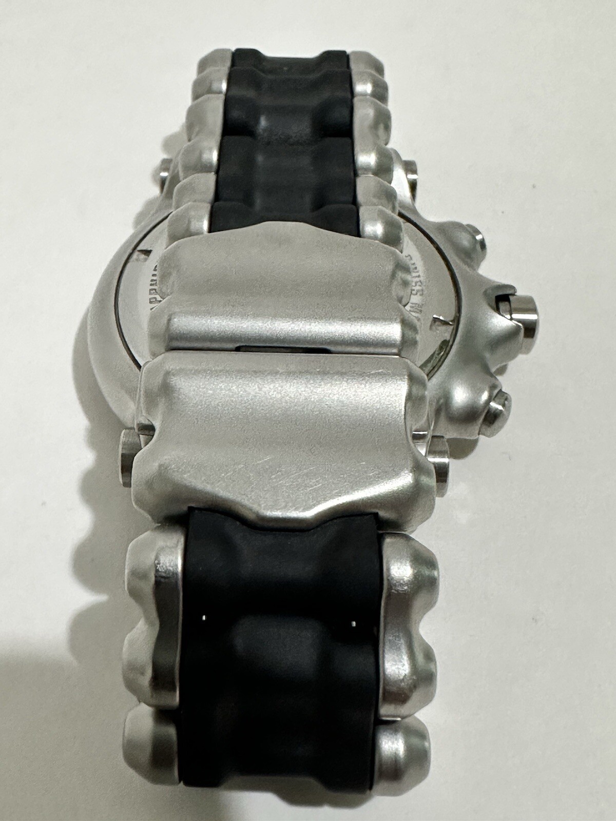 Oakley Holeshot Watch Chronograph 6-Hand, Red Dial, Rare Stainless Steel Band