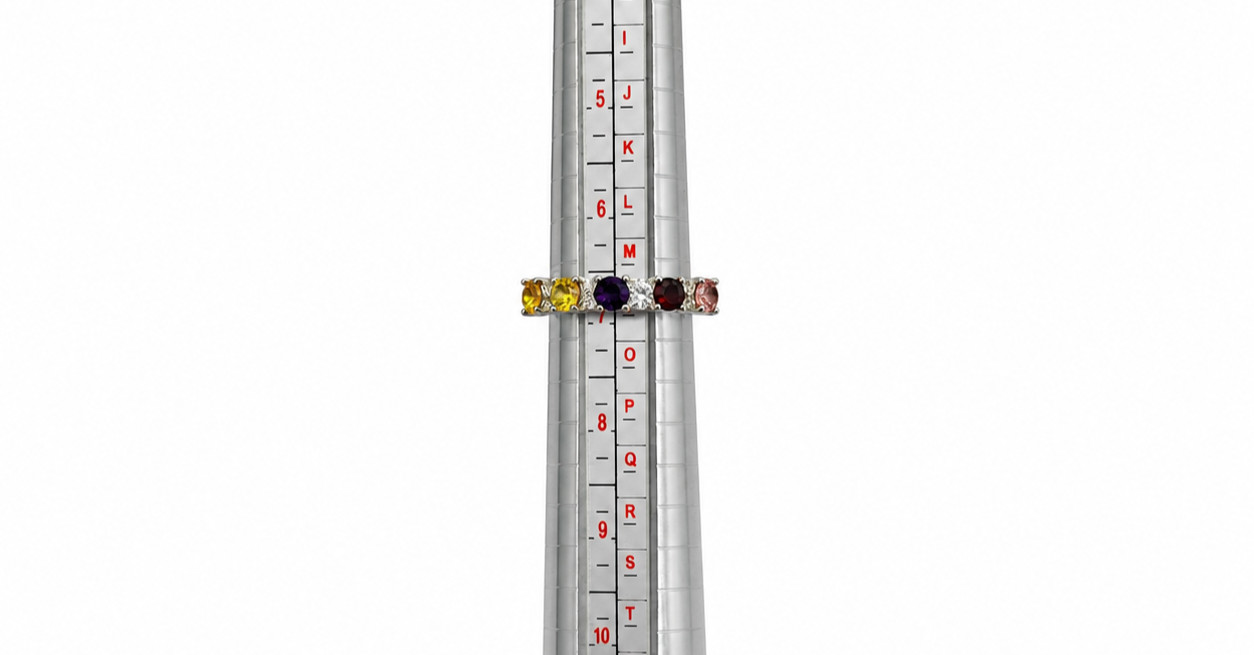 Swarovski Crystal Sunflower Multi Gemstone Ring Size 7 Sterling Silver 925 New