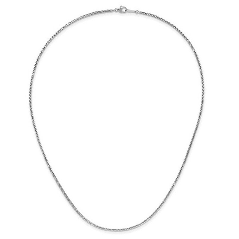 1.35mm Platinum PT950 Wheat Chain Necklace 16″ 18″ 20″ 24″ or 30″