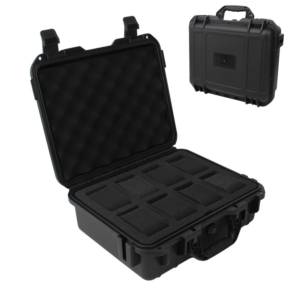 Heavy Duty ABS Plastic Waterproof 8 Watch Storage/Travel Box