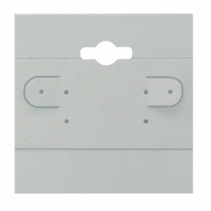 2″ x 2″ Plastic Jewelry Earring Display Hanging Cards ~ Pack of 100