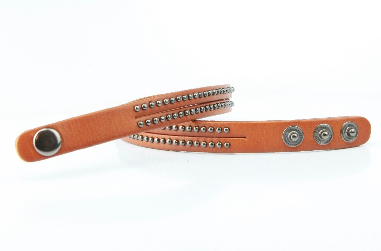 Wholesale Studded Leather Wrap Bracelets Multi Color Pack – 14 Pack