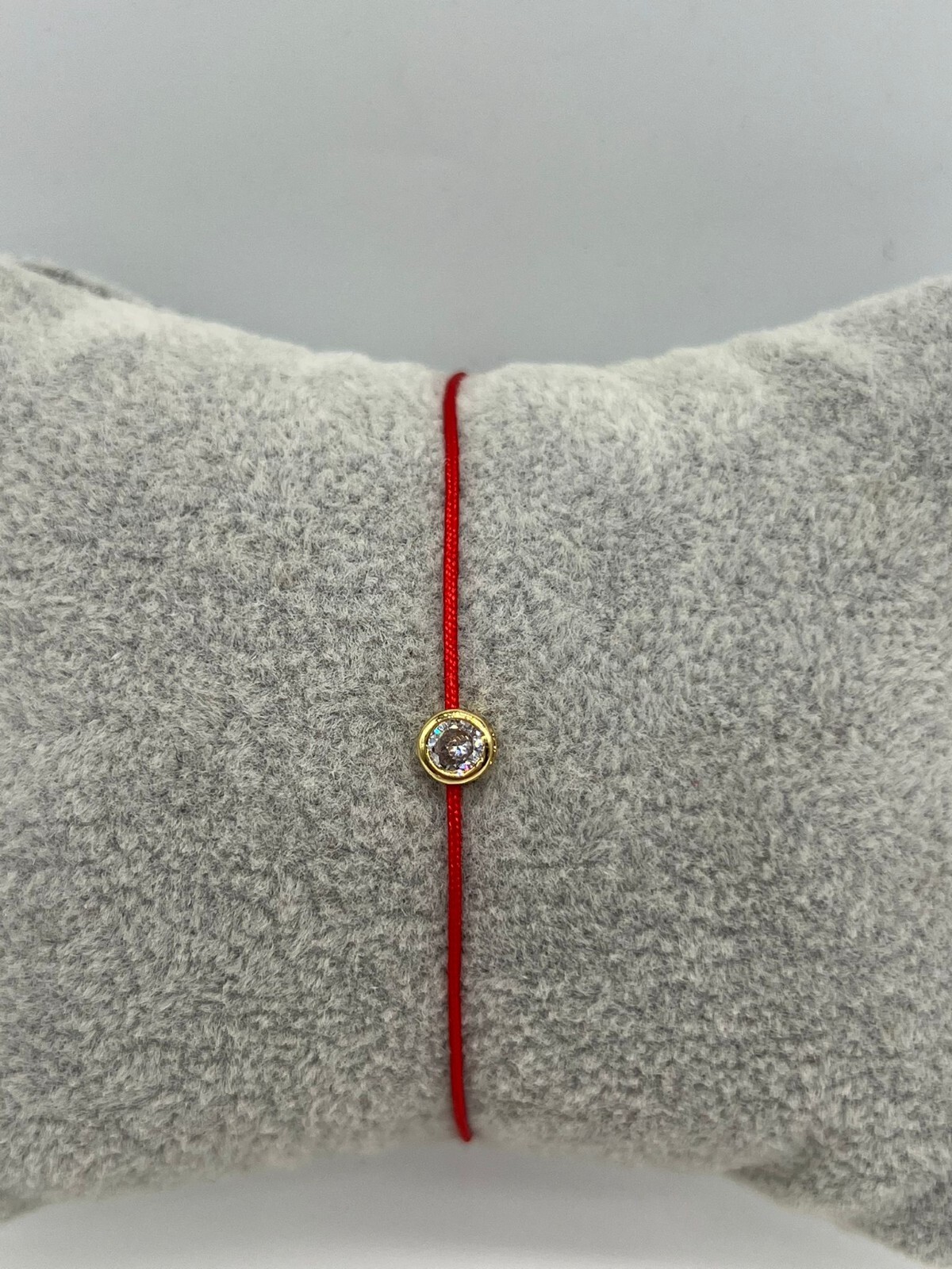 Crystal Cubic Zirconia Thin Red Cord Thread String Rope Bracelet