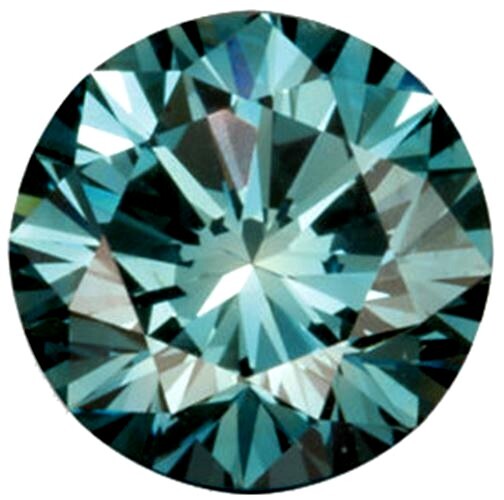 Natural Extra Fine Teal Blue Diamond – Round – VS2-SI1 – Africa – Extra Fine Gra