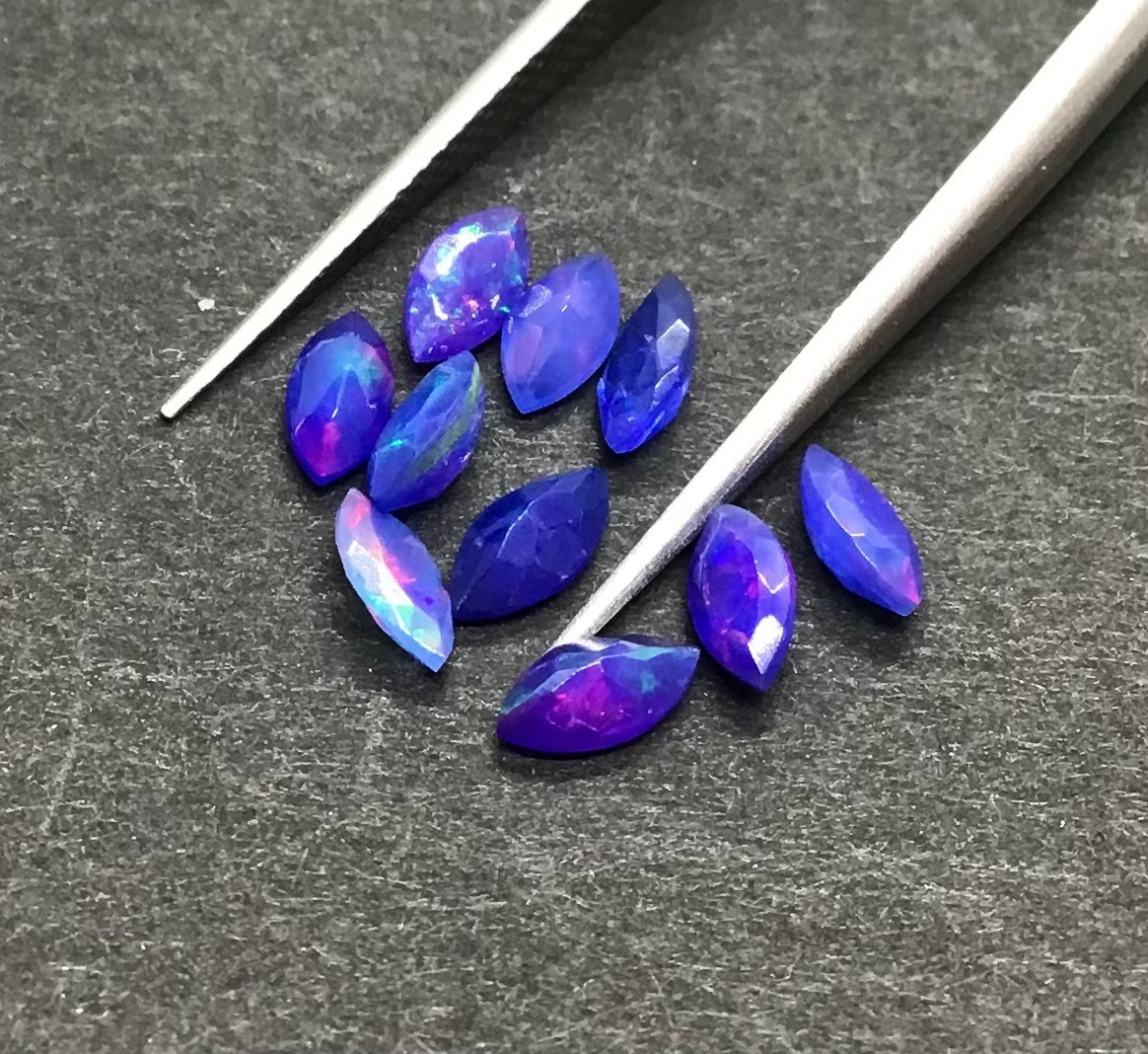 Blue Fire AAA Natural Ethiopian Opal Marquise Cut Loose Gemstone For All Jewelry