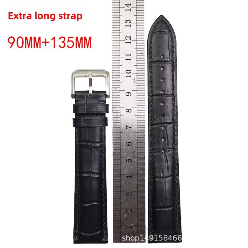 Extra Long Strap Extra Long Genuine Leather Cowhide Watch Band 12-24mm Universal