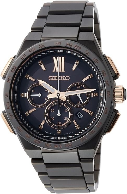 Seiko Brights SAGA214 Solar Radio Titanium Limited Watch New