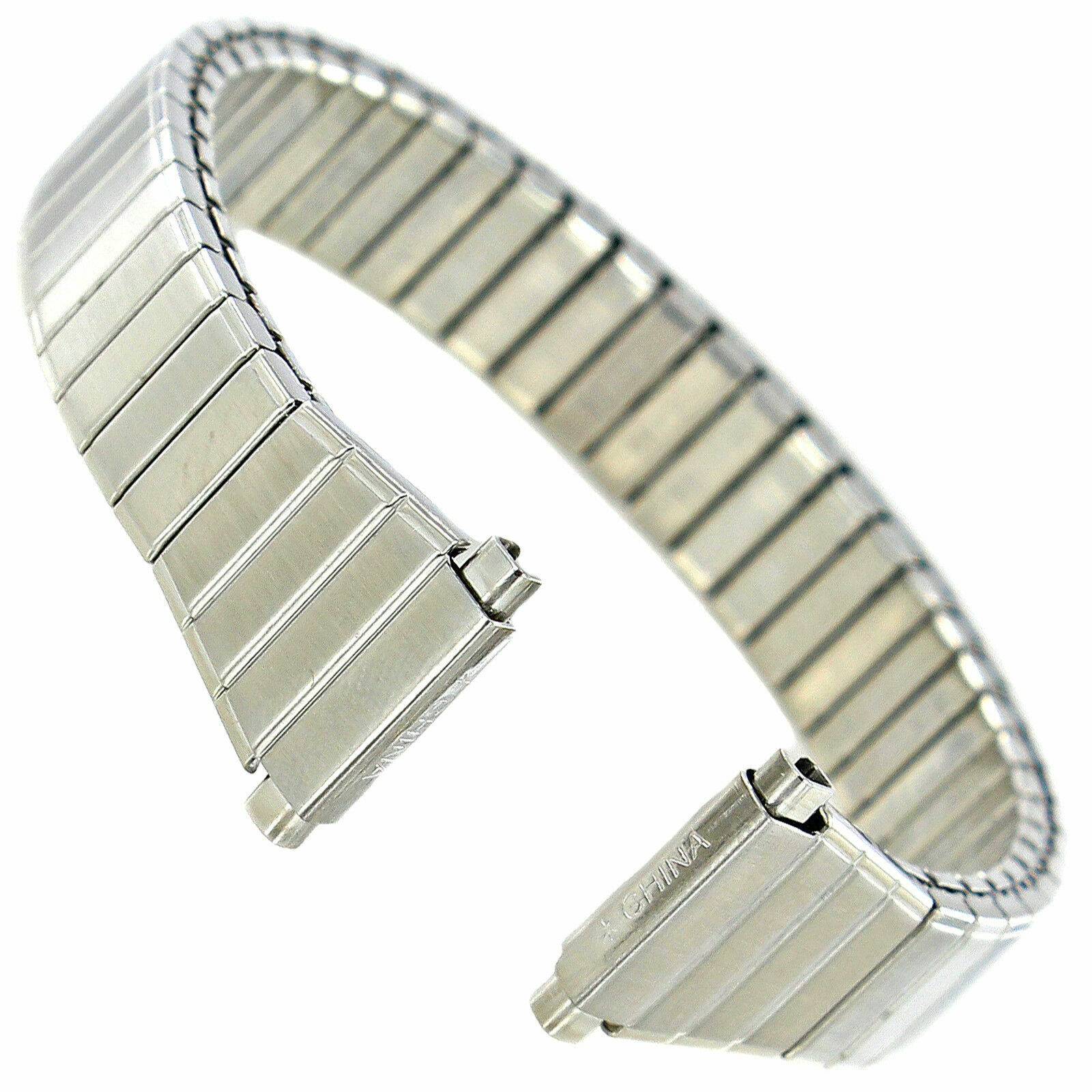 Timex Women’s Q7B754 Stainless Steel Expansion 11-14mm Watchband with Extras