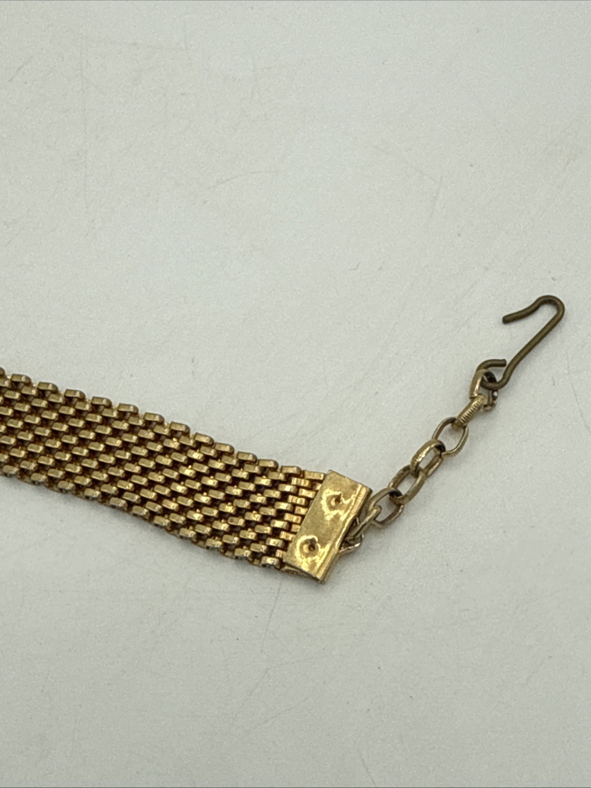 Vintage Victorian Mesh Charm Choker Necklace 16”