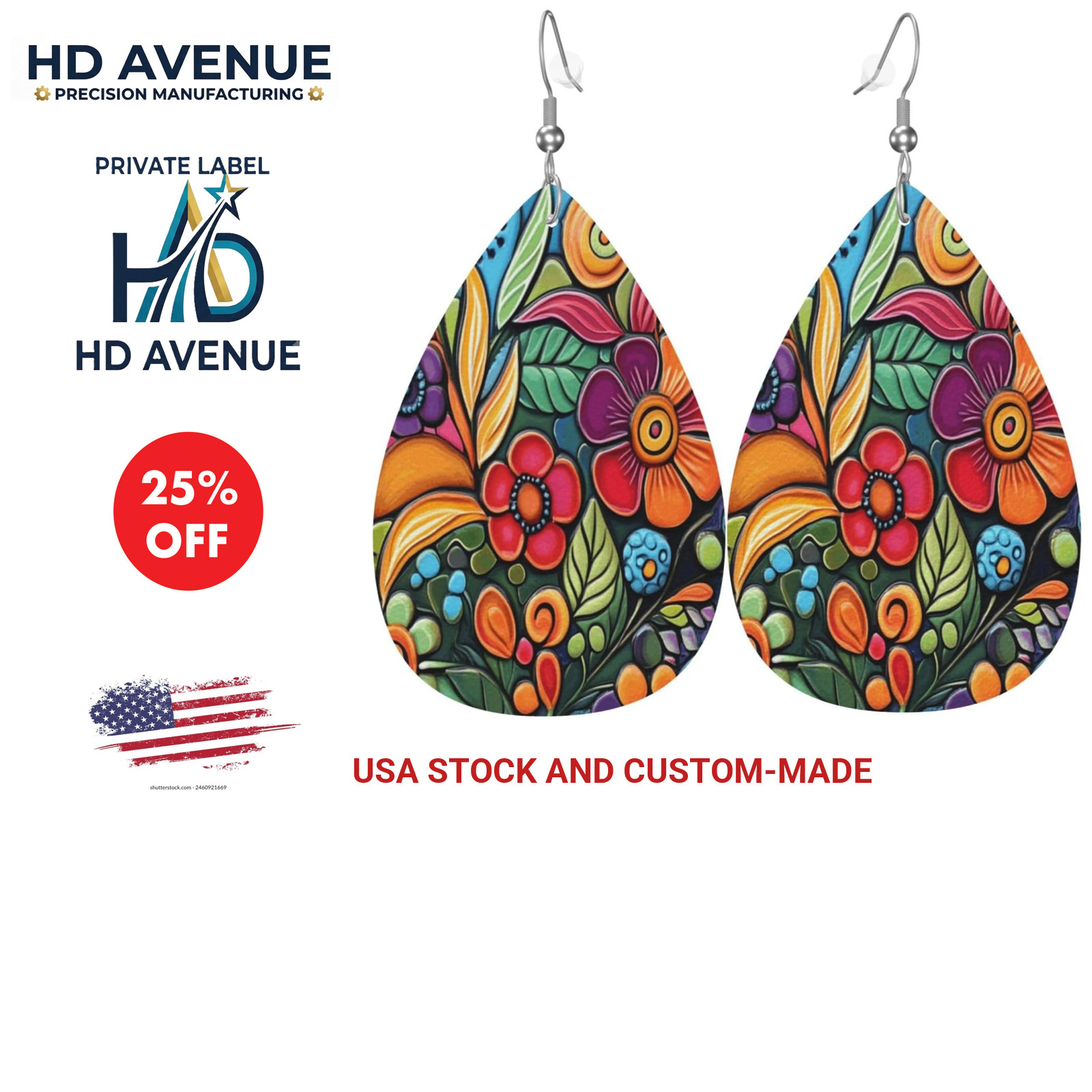 Boho Leather Drop Earrings for Women Teardrop Dangle Small Lightweight Fashion