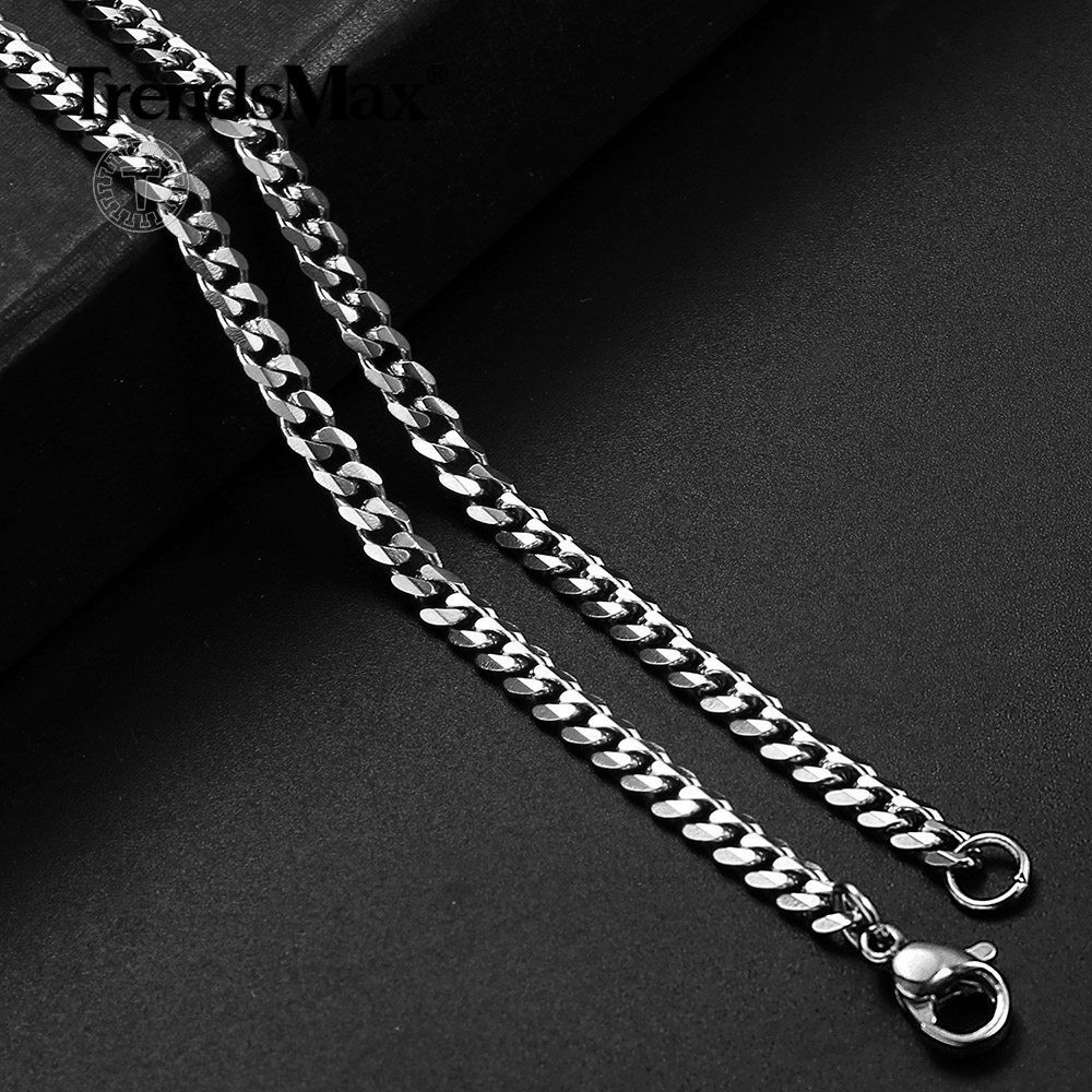 2-5mm Men’s Womens’s Curb Figaro Rope Box Wheat Chain Necklace Link 16-30″