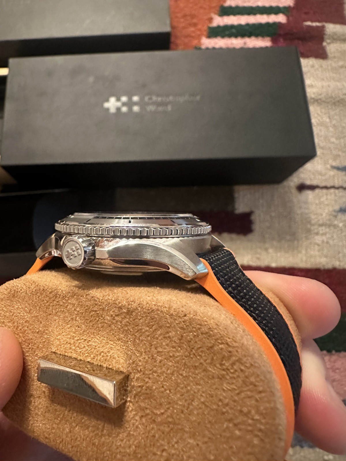 Christopher Ward C60 Trident Mk3 Pro 600 40mm Orange Sapphire (01/2023)
