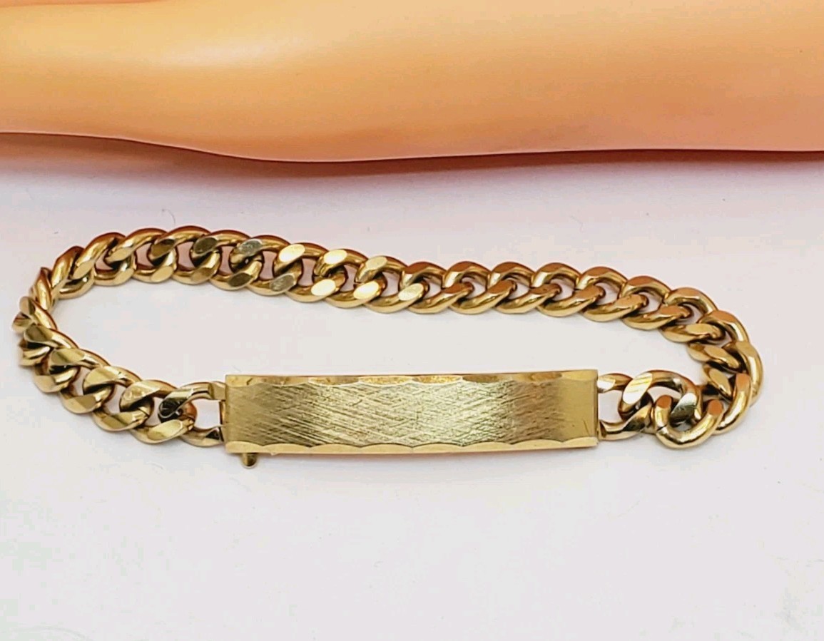 Vintage Spiedel ID Engravable Identity Bracelet Heavy Men’s Chain (76)