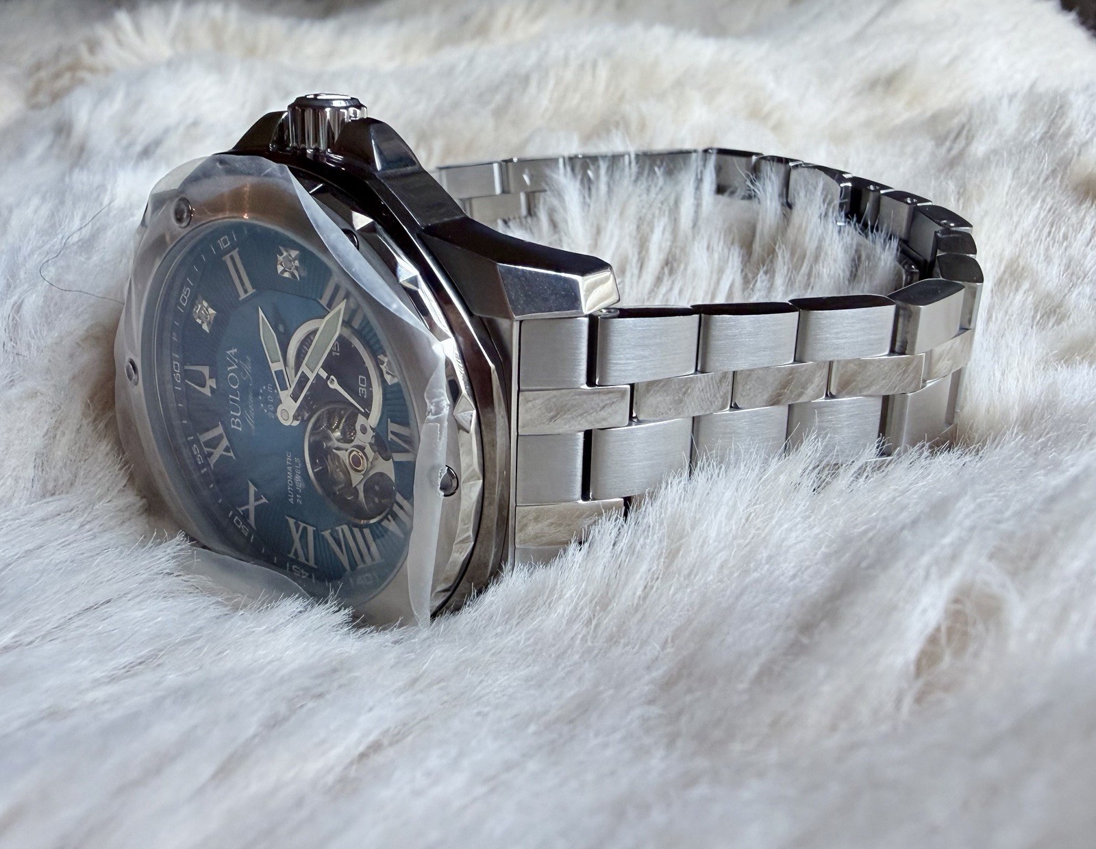 Bulova Marine Star Marc Anthony A (98D184) Unworn – Diamond Accent 1, 3, 5