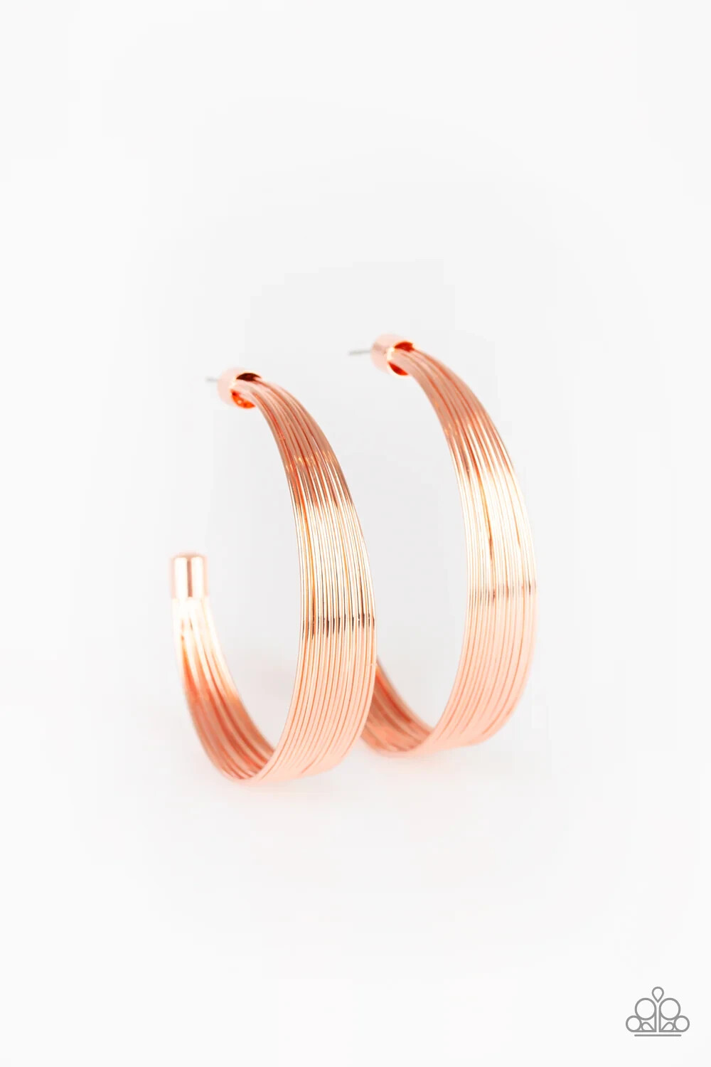 Paparazzi LIVE WIRE copper HOOP earrings