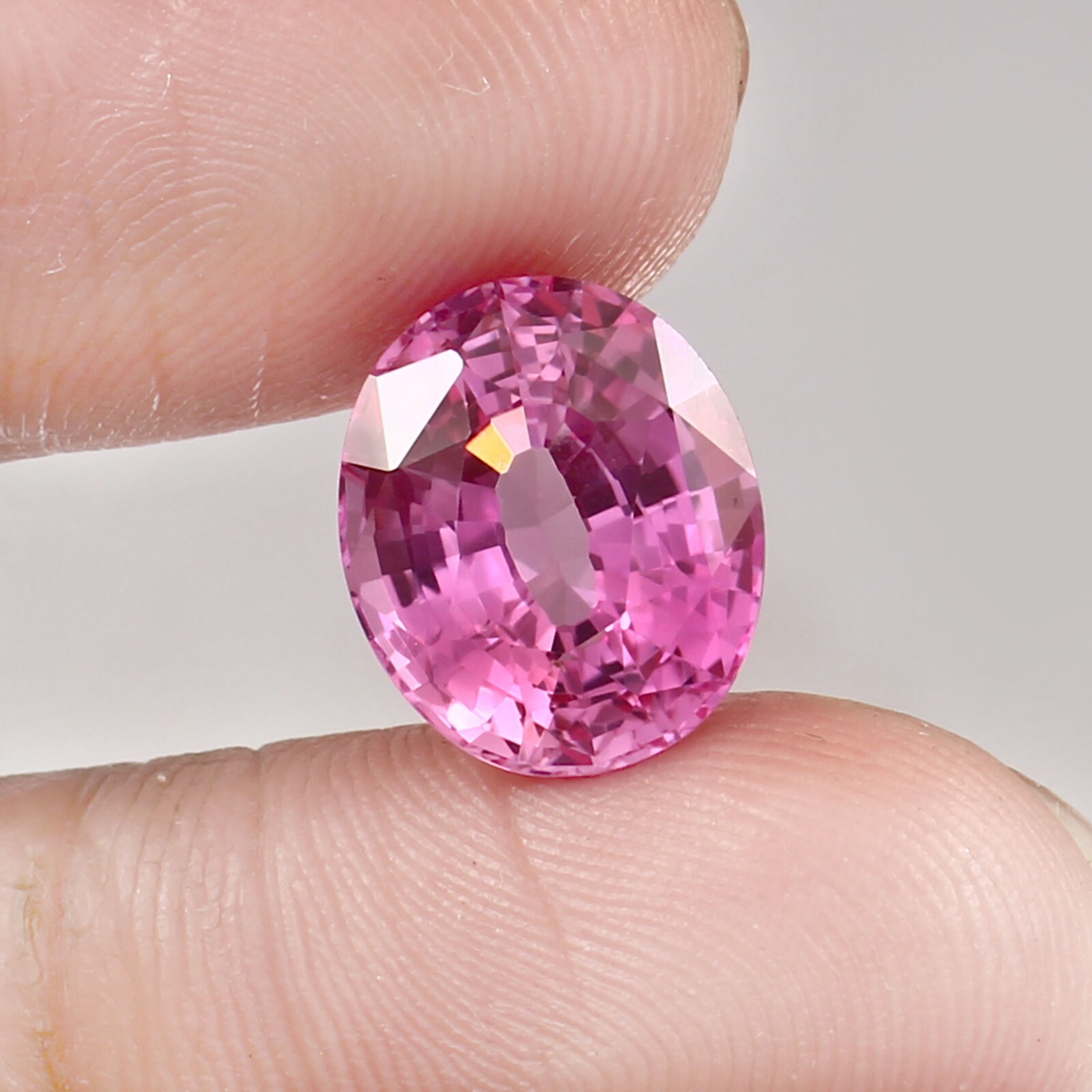 AAA Top Quality Natural Ceylon Pink Sapphire Oval Loose Gemstone Cut 12×10 MM