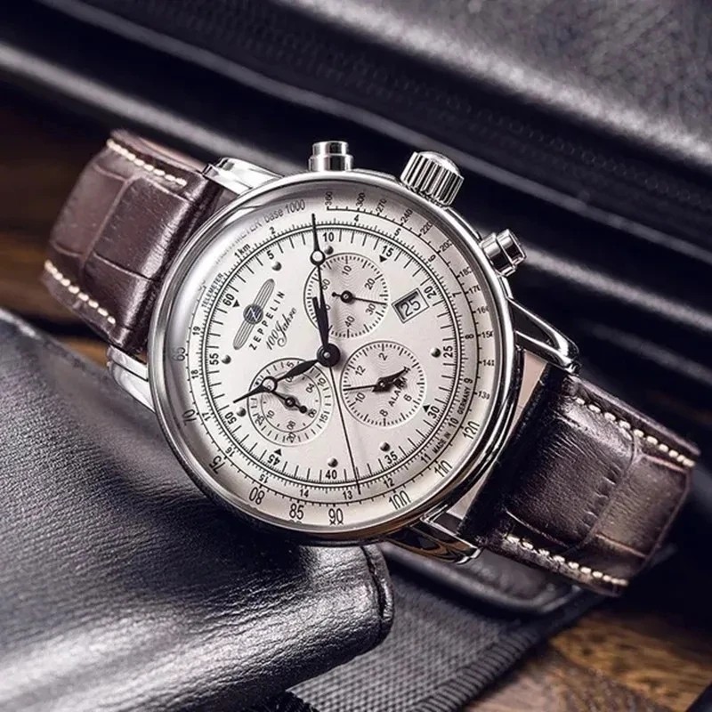 2026 Luxury Zeppelin Airship Men’s Retro Business Date Gift Commemorative Watch